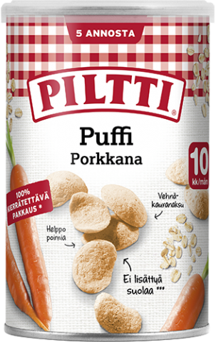 Piltti Puffi Porkkana 10 kk | Piltti